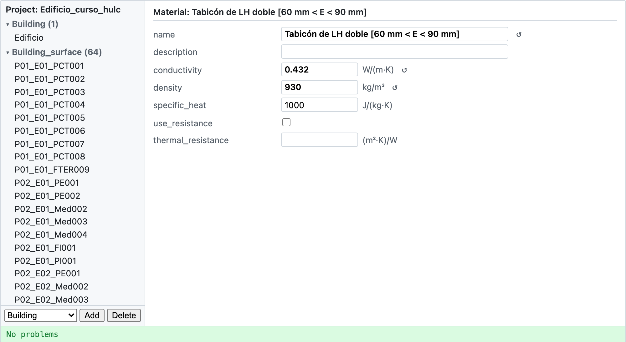 Project editor example