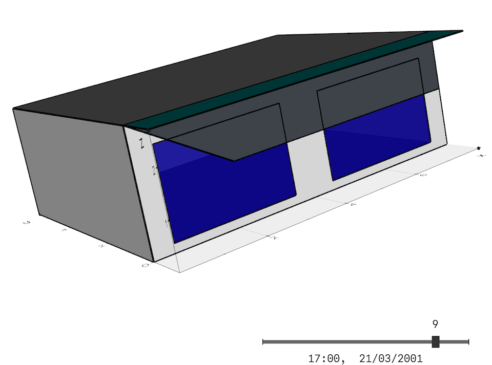 Building shadows example